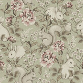 Magic Forest Wallpaper - Sage - by Boråstapeter. Click for more details and a description.