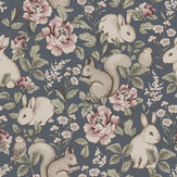 Magic Forest Wallpaper - Navy - by Boråstapeter. Click for more details and a description.