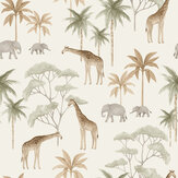 Savannah Wallpaper - Ivory - by Boråstapeter. Click for more details and a description.