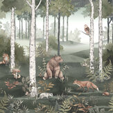 Panoramique Wild Forest Mural - Multicolore - Boråstapeter. Cliquez pour en savoir plus et lire la description.