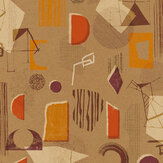 Brave Partiture Wallpaper - Cinnamon - by Tres Tintas. Click for more details and a description.