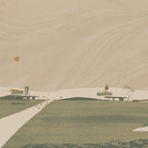 Road Trip Mural - Beige - by Tres Tintas. Click for more details and a description.
