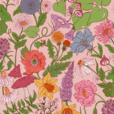 Tissu Bloom Velvet - Flamant rose - Wear The Walls. Cliquez pour en savoir plus et lire la description.