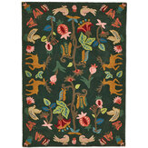 Forest of Dean Rug - Forest Green - by Sanderson