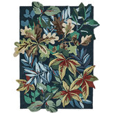 Robins Wood Rug - Forest Green - by Sanderson