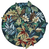Robins Wood Rug Round - Forest Green - by Sanderson. Click for more details and a description.