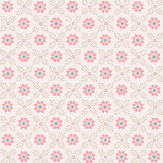 Ditsy Block Wallpaper - Carmine - by Little Greene. Click for more details and a description.