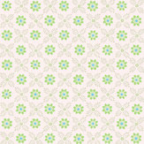 Ditsy Block Wallpaper - Phthalo - by Little Greene. Click for more details and a description.
