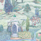 Lodhi Wallpaper - Aqua - by Osborne & Little. Click for more details and a description.