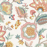 Samode Wallpaper - Terracotta / Airforce - by Osborne & Little. Click for more details and a description.