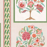 Taniska Wallpaper - Coral - by Osborne & Little. Click for more details and a description.