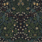 Victorian Garden Wallpaper - Midnight Blue & Evergreen - by NextWall. Click for more details and a description.