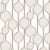 Bubble Stripe Wallpaper - Marshmallow - by NextWall. Click for more details and a description.