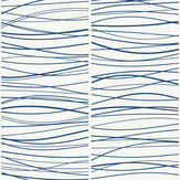 Wave Lines Wallpaper - Blue - by NextWall. Click for more details and a description.