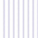 Ticking Stripe Wallpaper - Blue - by Galerie. Click for more details and a description.