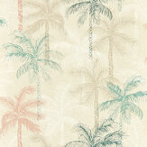 Palmyra Wallpaper - Mineral/Blush - by Clarke & Clarke. Click for more details and a description.