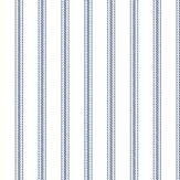 Ticking Stripe Wallpaper - Dark Blue - by Galerie. Click for more details and a description.