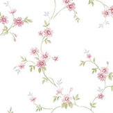 Floral Trail Wallpaper - Pink - by Galerie. Click for more details and a description.