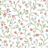 Petit Point Floral Wallpaper - Pink - by Galerie. Click for more details and a description.