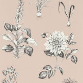 Roseraie Wallpaper - Blush - by Clarke & Clarke. Click for more details and a description.
