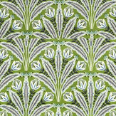 Attingham Fabric - Cobalt / Green - by Clarke & Clarke. Click for more details and a description.