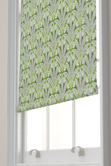 Attingham Blind - Cobalt / Green - by Clarke & Clarke. Click for more details and a description.