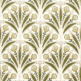 Attingham Fabric - Sage / Blush - by Clarke & Clarke. Click for more details and a description.