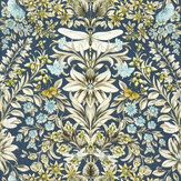 Mirabell Fabric - Midnight - by Clarke & Clarke. Click for more details and a description.