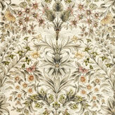 Mirabell Fabric - Natural / Blush - by Clarke & Clarke. Click for more details and a description.