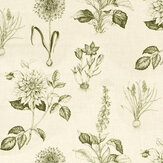 Roseraie Fabric - Sage - by Clarke & Clarke. Click for more details and a description.