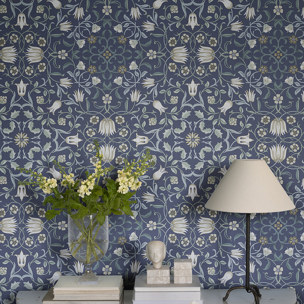 No.1 Holland Park Wallpaper - Blue - by Galerie