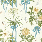 Cupid's Beau Wallpaper - Quince/Chalk - by Sanderson