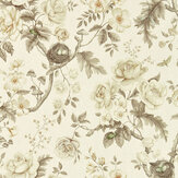 Tansy Bloom Wallpaper - Oyster - by Sanderson. Click for more details and a description.