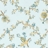 Trelliage Wallpaper - Primrose/Danbury - by Sanderson. Click for more details and a description.