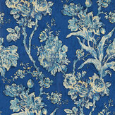 Fringed Tulip Wallpaper - Smalt - by Sanderson. Click for more details and a description.