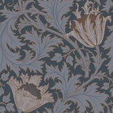Anenome Wallpaper - Blue / Red  - by Galerie. Click for more details and a description.