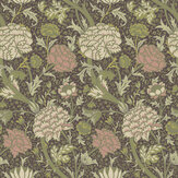 Cray Wallpaper - Green / Pink - by Galerie