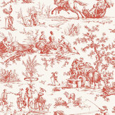 Seasons Toile Wallpaper - Red - by York. Click for more details and a description.