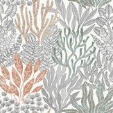 Coral Leaves Wallpaper - Autumn - by York. Click for more details and a description.