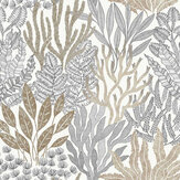 Papier peint Coral Leaves - Neutre - York