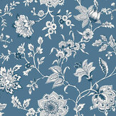Sutton Wallpaper - Blue - by York. Click for more details and a description.