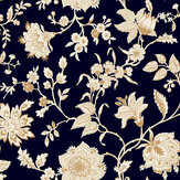 Sutton Wallpaper - Black / Gold - by York. Click for more details and a description.