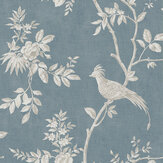 Covent Garden Wallpaper - Denim - by Timothy Wilman Home. Click for more details and a description.