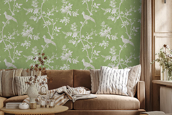 Covent Garden Wallpaper - Lime - by Timothy Wilman Home