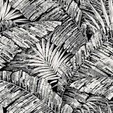 Palm Cove Toile Wallpaper - Black / White - by York