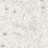 Orchid Conservatory Toile Wallpaper - Cream - by York