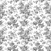 Anemone Toile Wallpaper - Black / White - by York