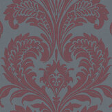 Coventry Wallpaper - Burgundy - by Timothy Wilman Home. Click for more details and a description.