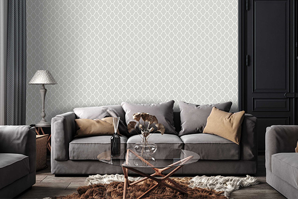Grosvenor Wallpaper - Fossil - by Timothy Wilman Home