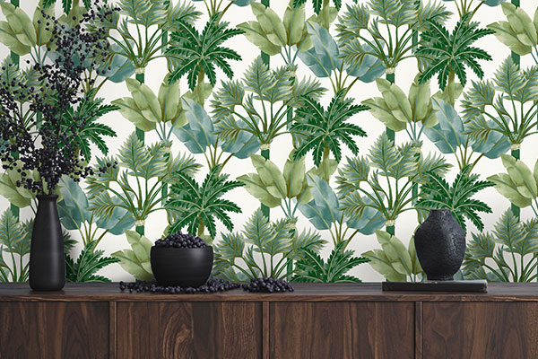 Knightsbridge Wallpaper - Olive  - by Timothy Wilman Home